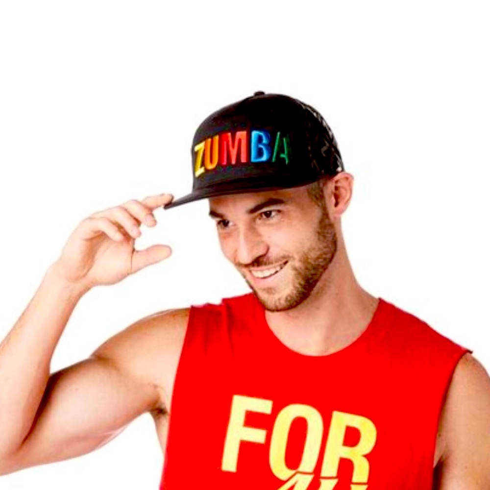 Unisex SnapBack Zumba Adjustable Hat Rainbow